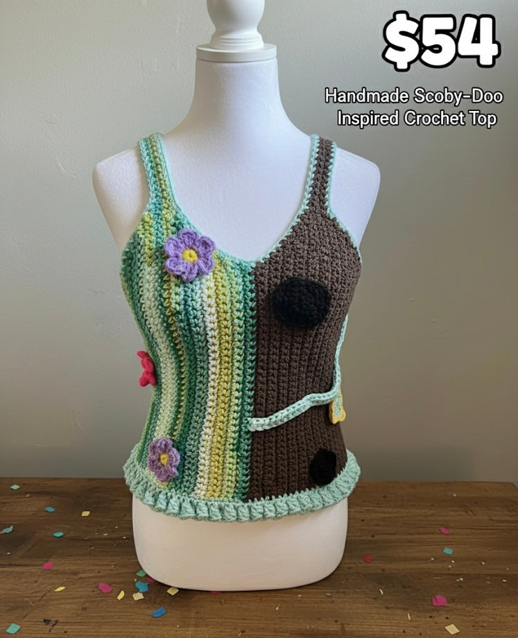 Scooby Doo Inspired Tank Top Size 8 Med