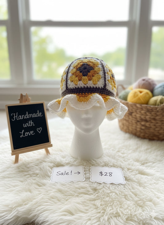 Granny Square Bucket Hat