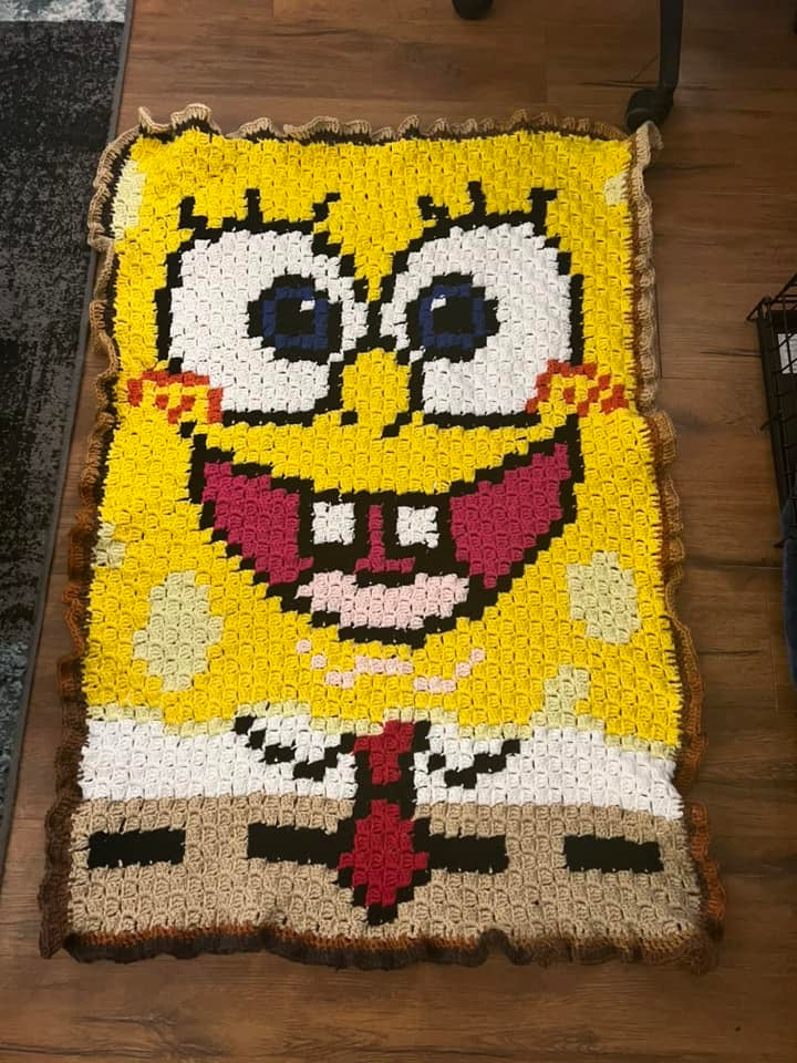 Full Size Hand Crocheted Blanket