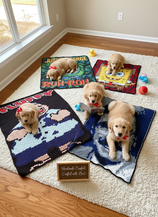 Full Size Hand Crocheted Blanket