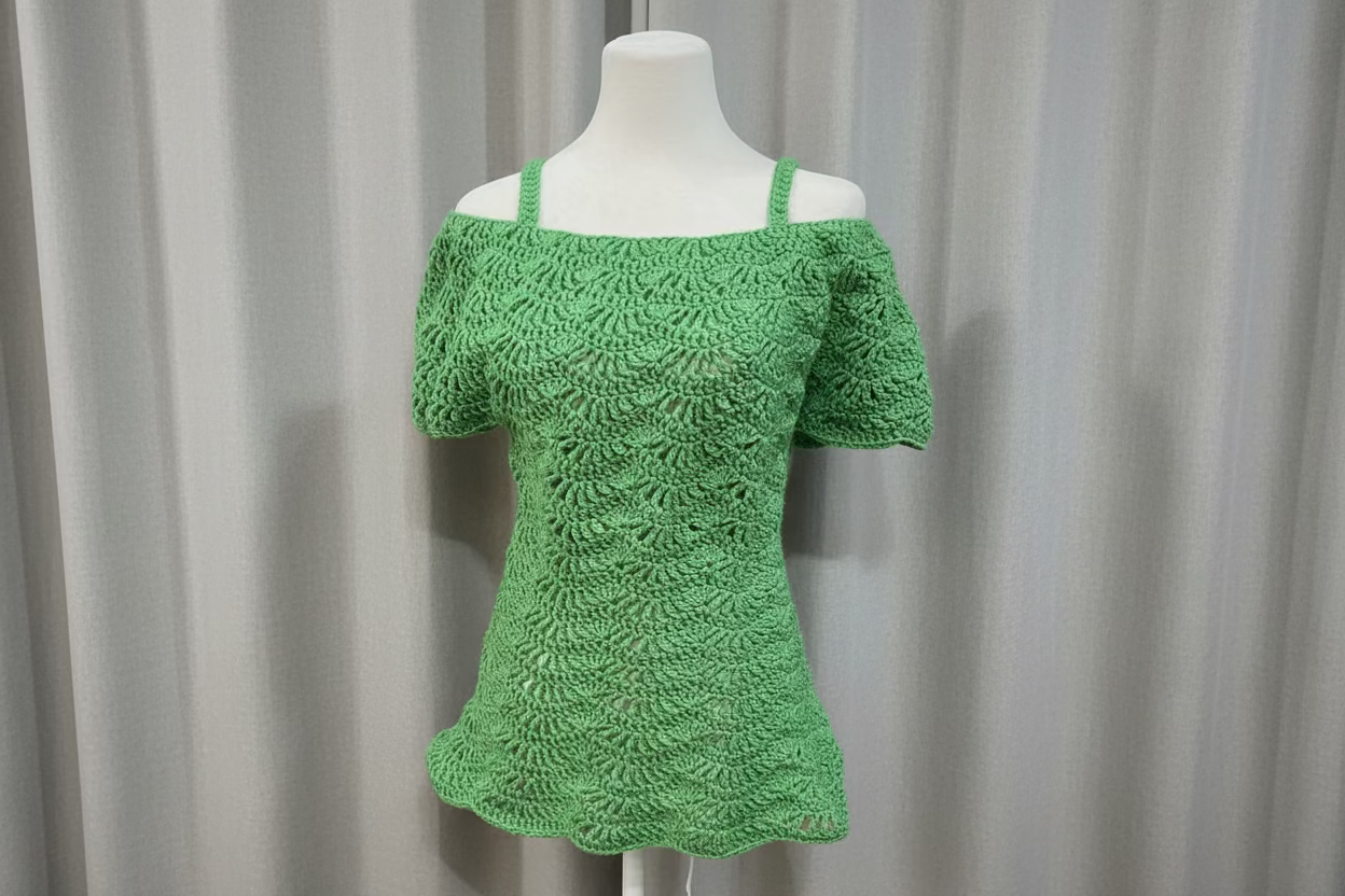 Emerald Aura cold-shoulder top Sz Small (women’s 6)